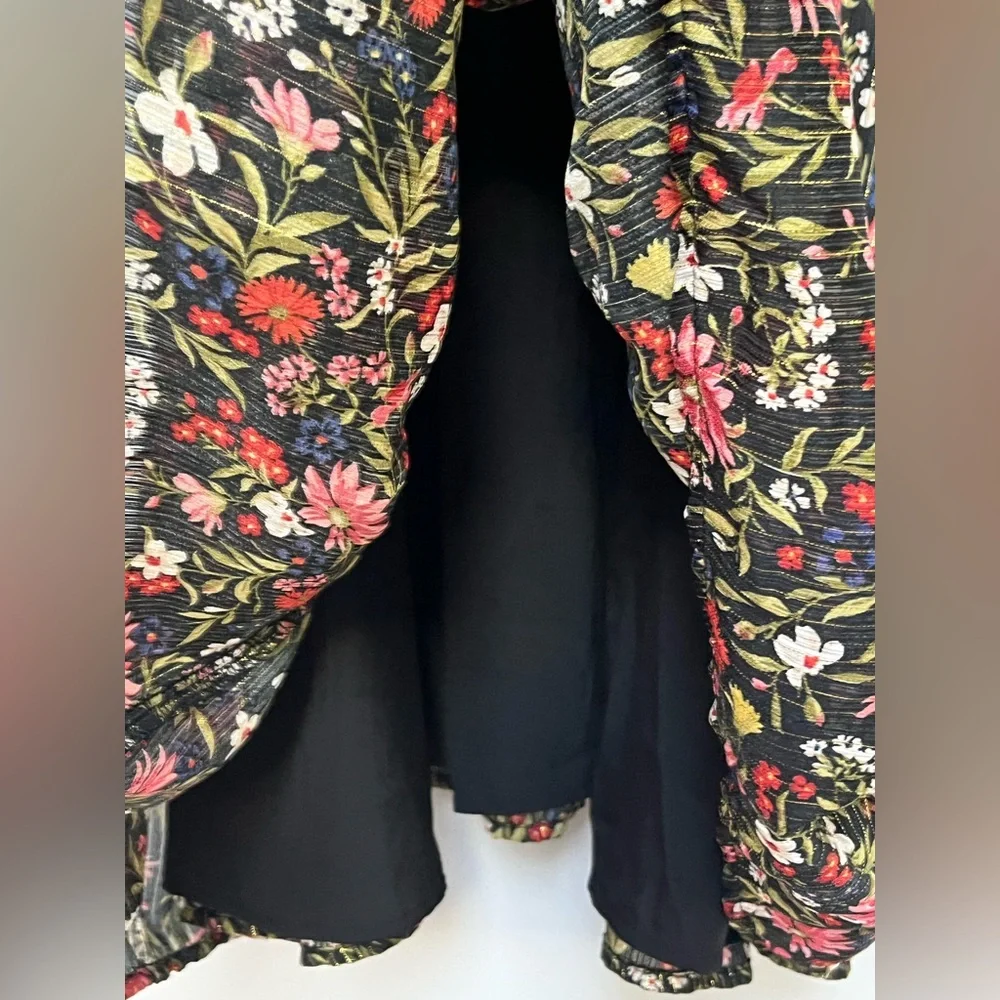 Old Navy NWT Long Sleeve Chiffon Waist Defined‎ Shine Floral Dress Size XXL Tall